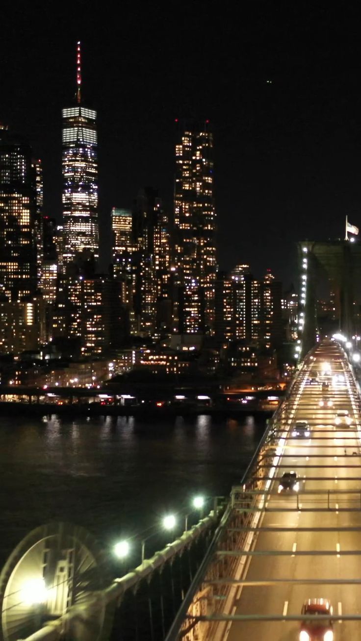 736x1308 New York City Night View. New york city lights at night, New york night view, New york live wallpaper