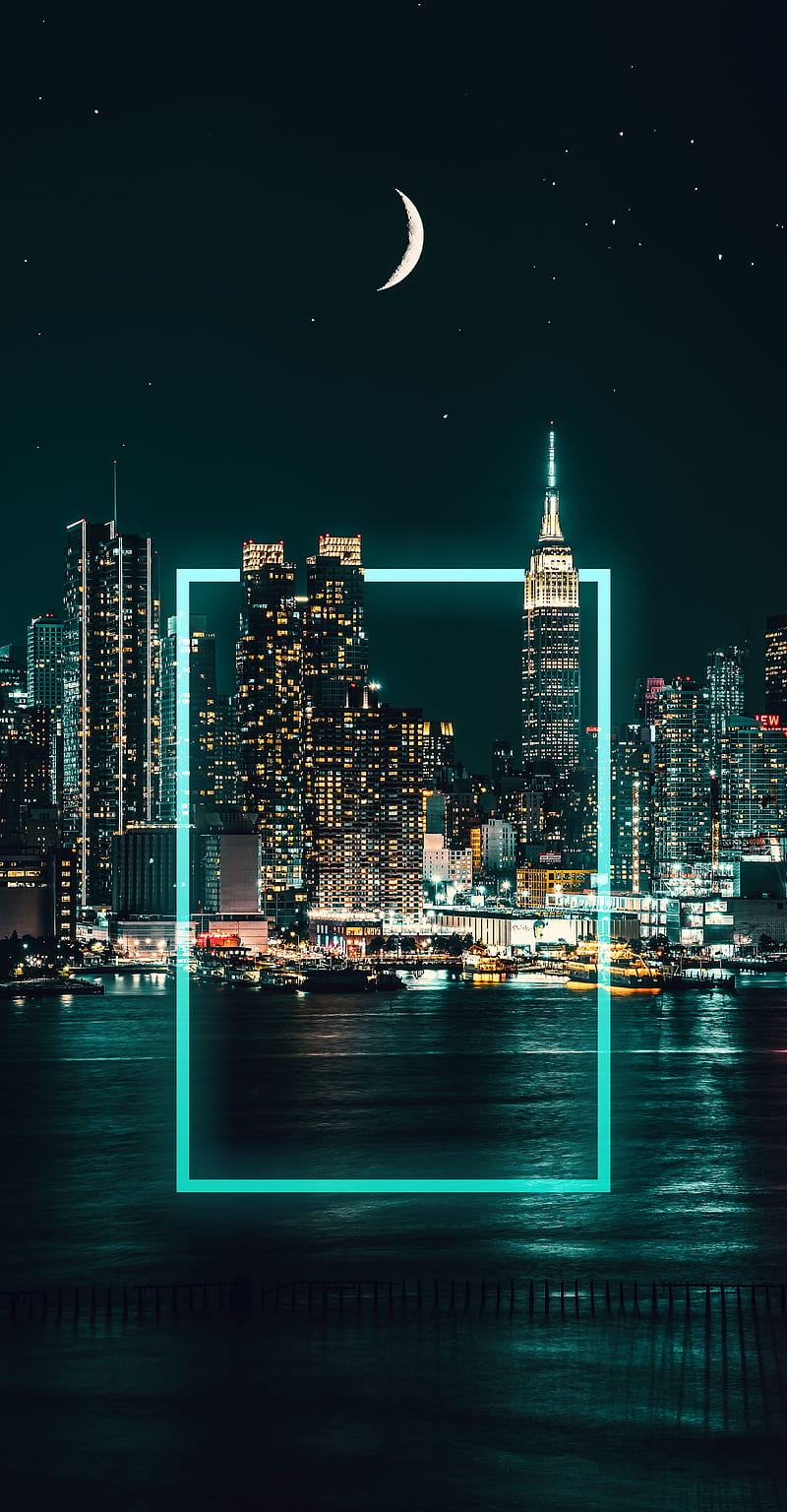 800x1536 Beautiful City Skyline, The, buildings, city hustle, city of lights, empire, HD phone wallpaper
