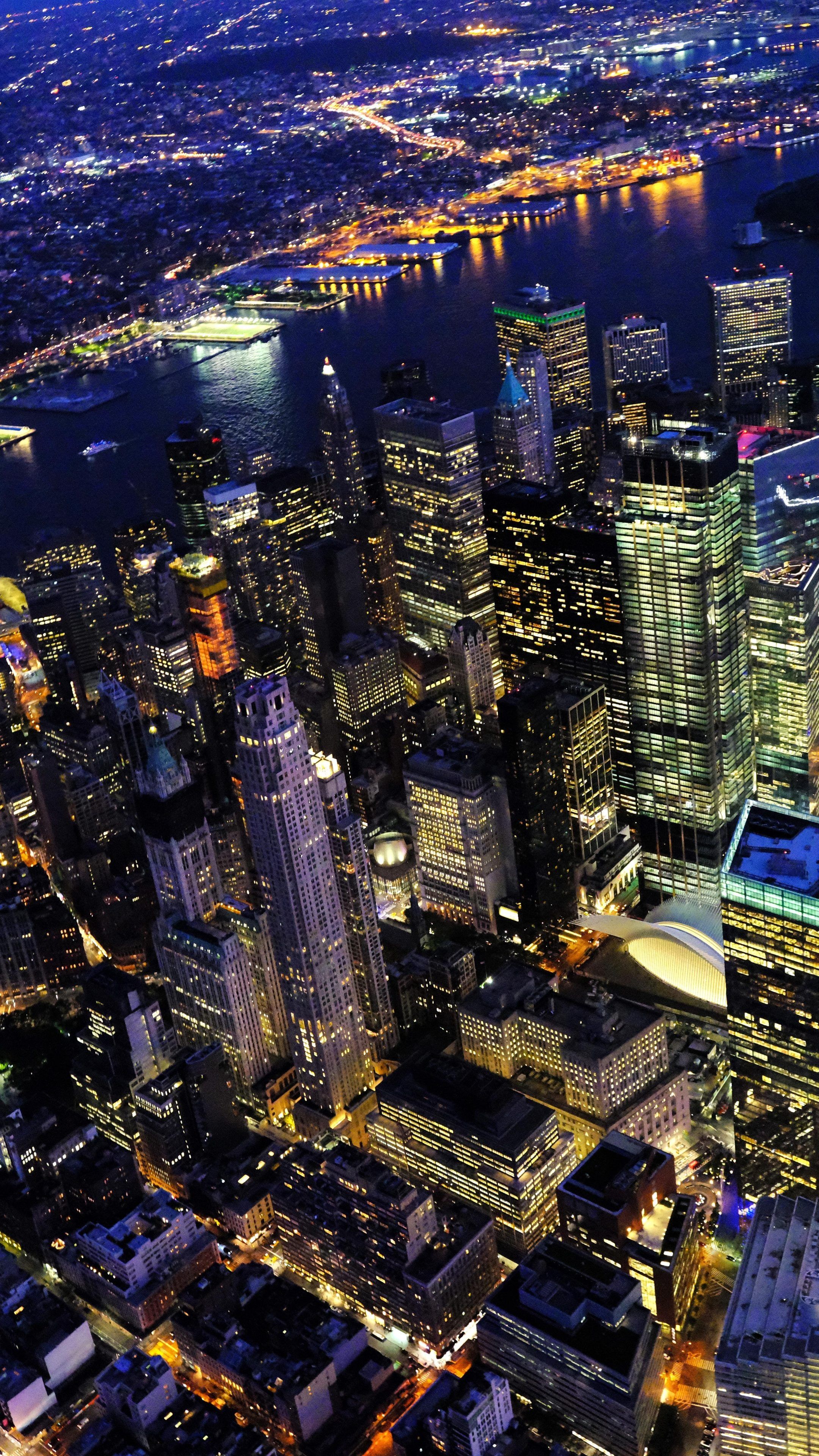 2160x3840 New York at Night Wallpaper