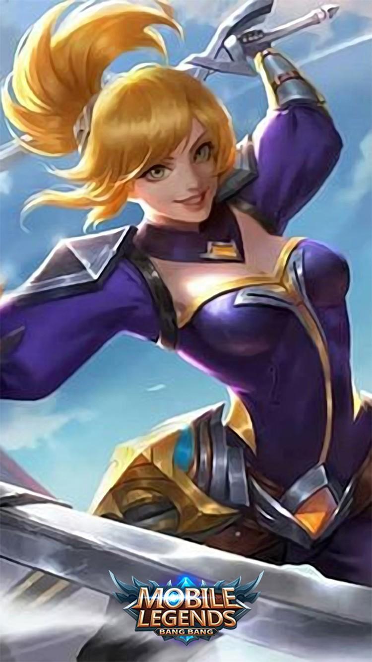 750x1334 Fanny ML Anime Wallpaper