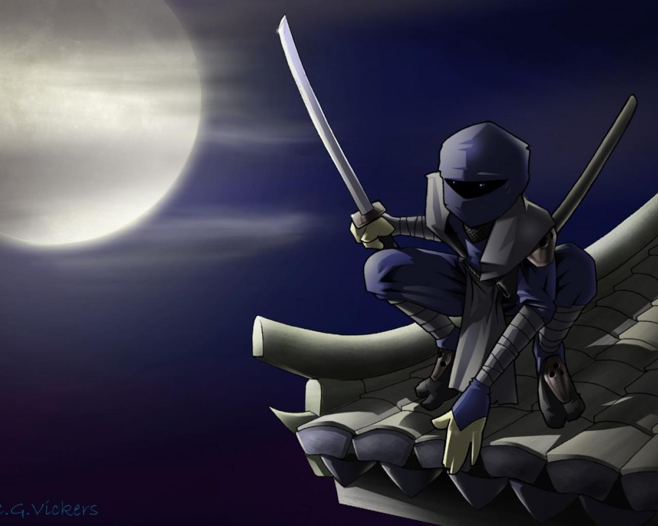 1280x1024 Anime Ninja Wallpaper