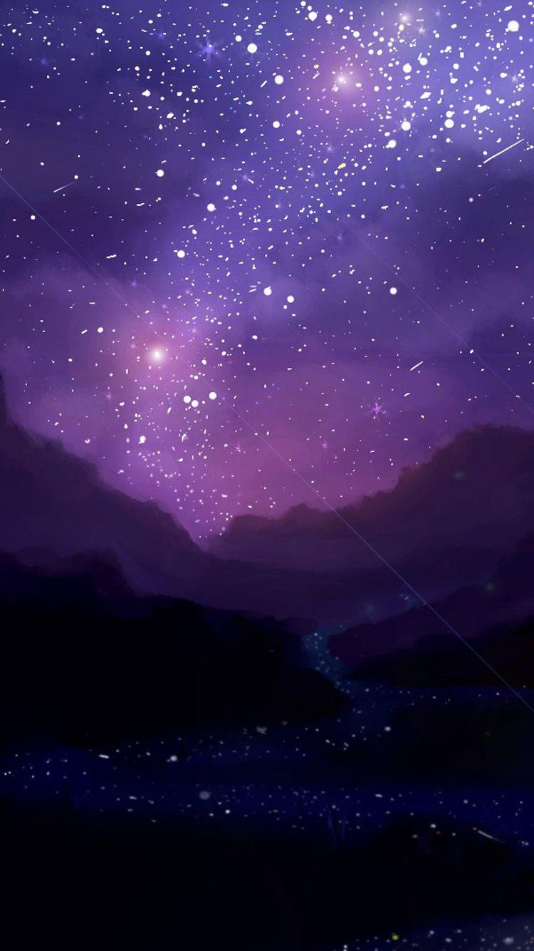 750x1334 Night iPhone Stars Wallpaper Live Wallpaper HD