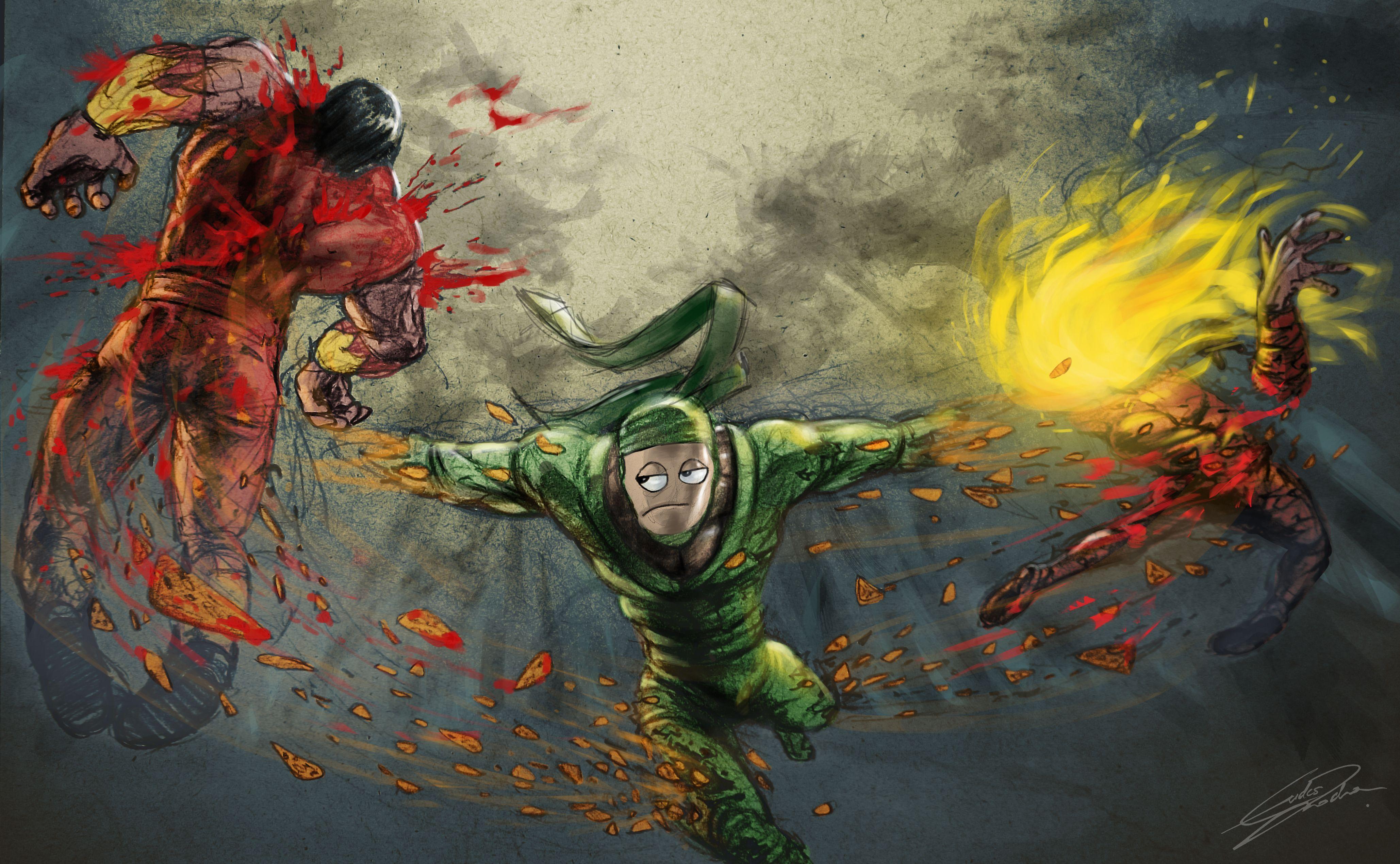 4115x2541 Le Ninja Fighter