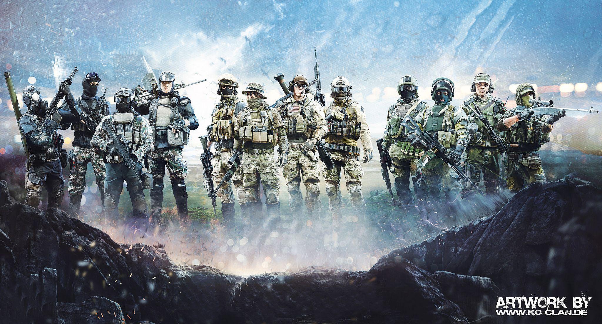 2048x1102 Battlefield 4 Soldiers Wallpaper Artwork Wallpaper