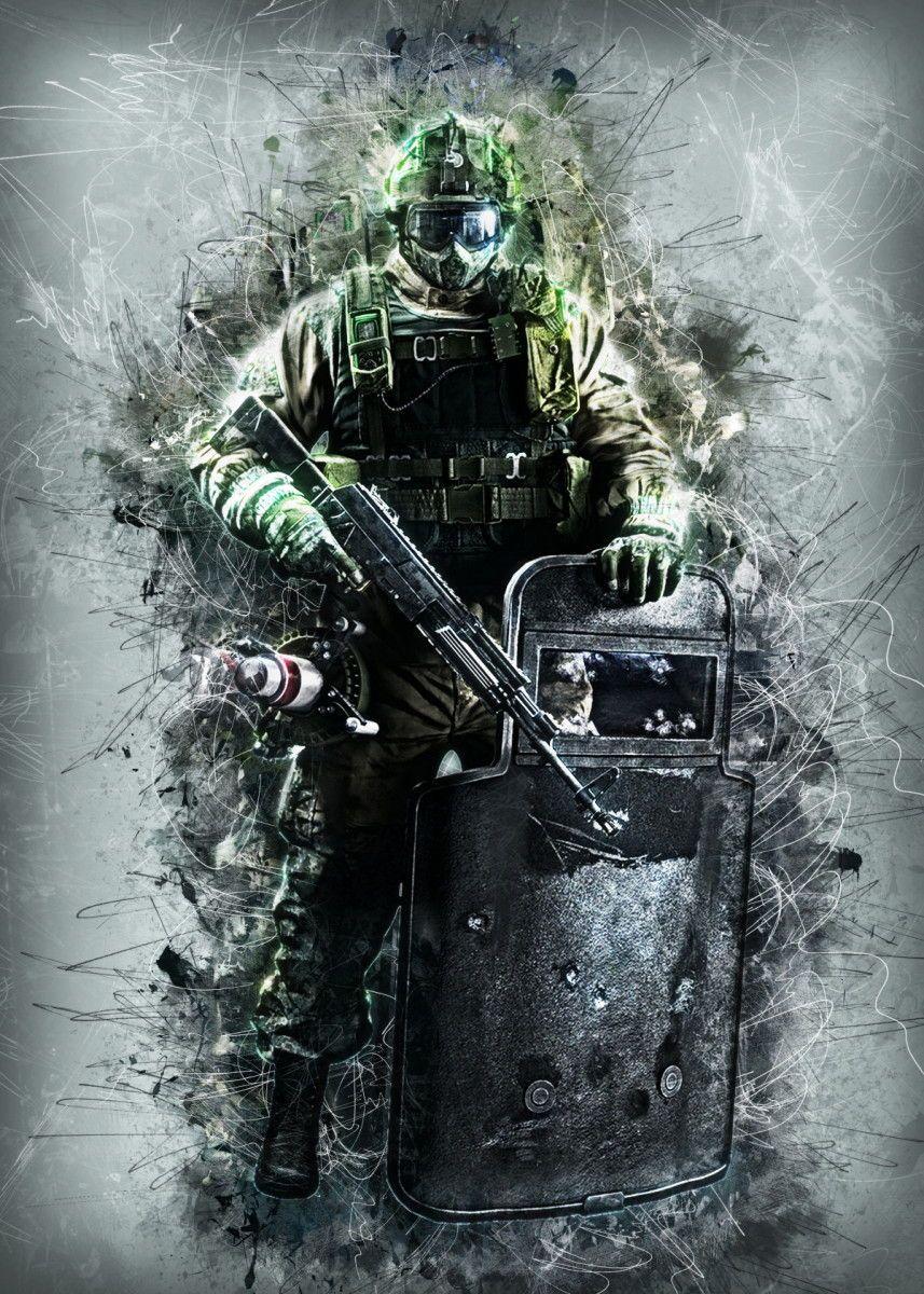 857x1200 Rainbow Six Siege Graffiti Operators Fuze #Displate artwork