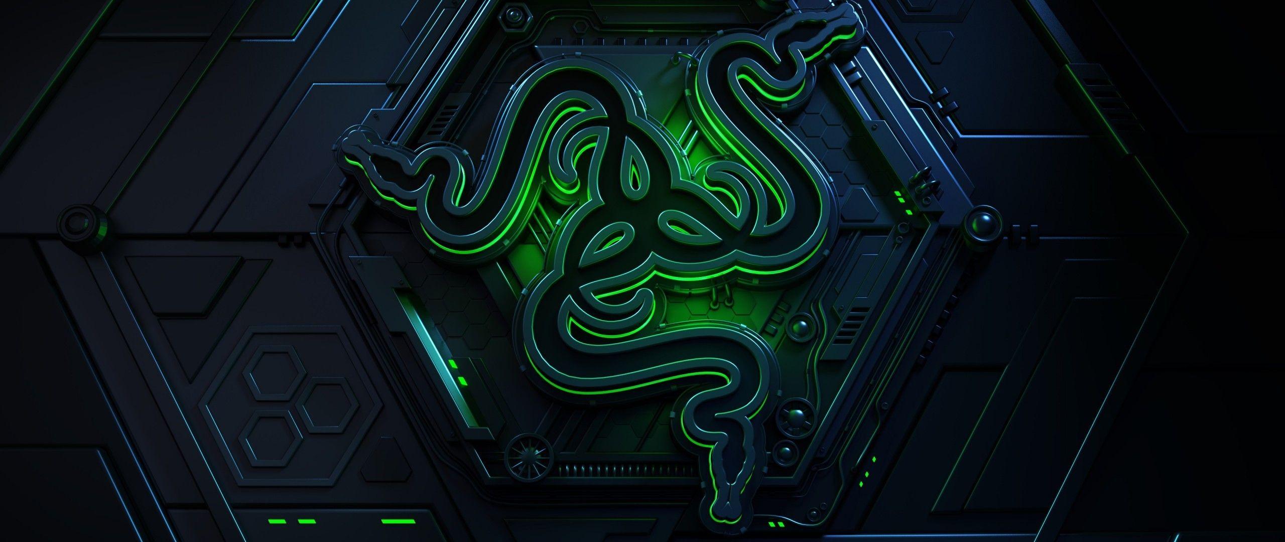 2560x1080 Download 2560x1080 Razer Logo, Gaming Equipment Wallpaper
