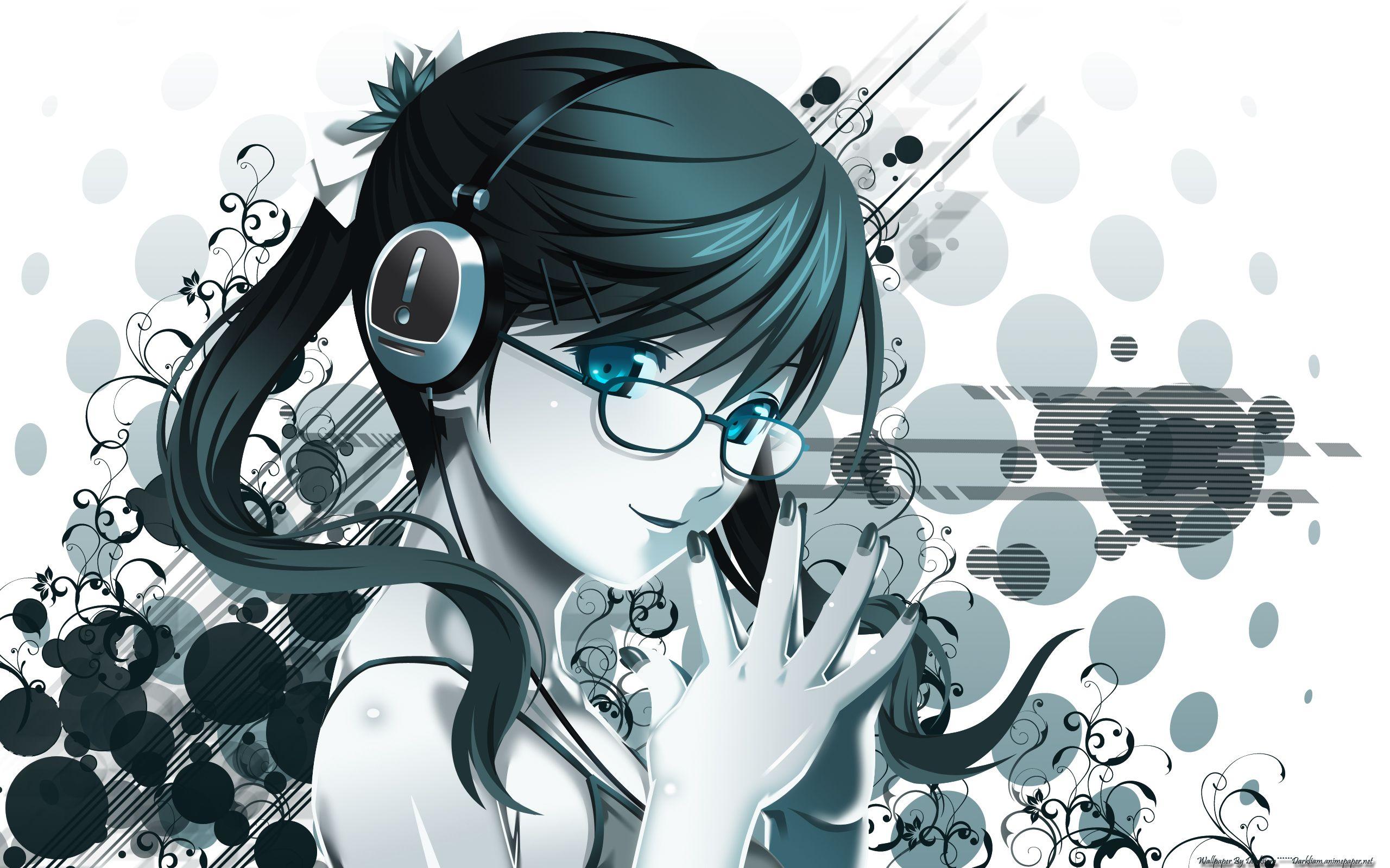 Anime Girl With Headphones Wallpapers Top Free Anime Girl