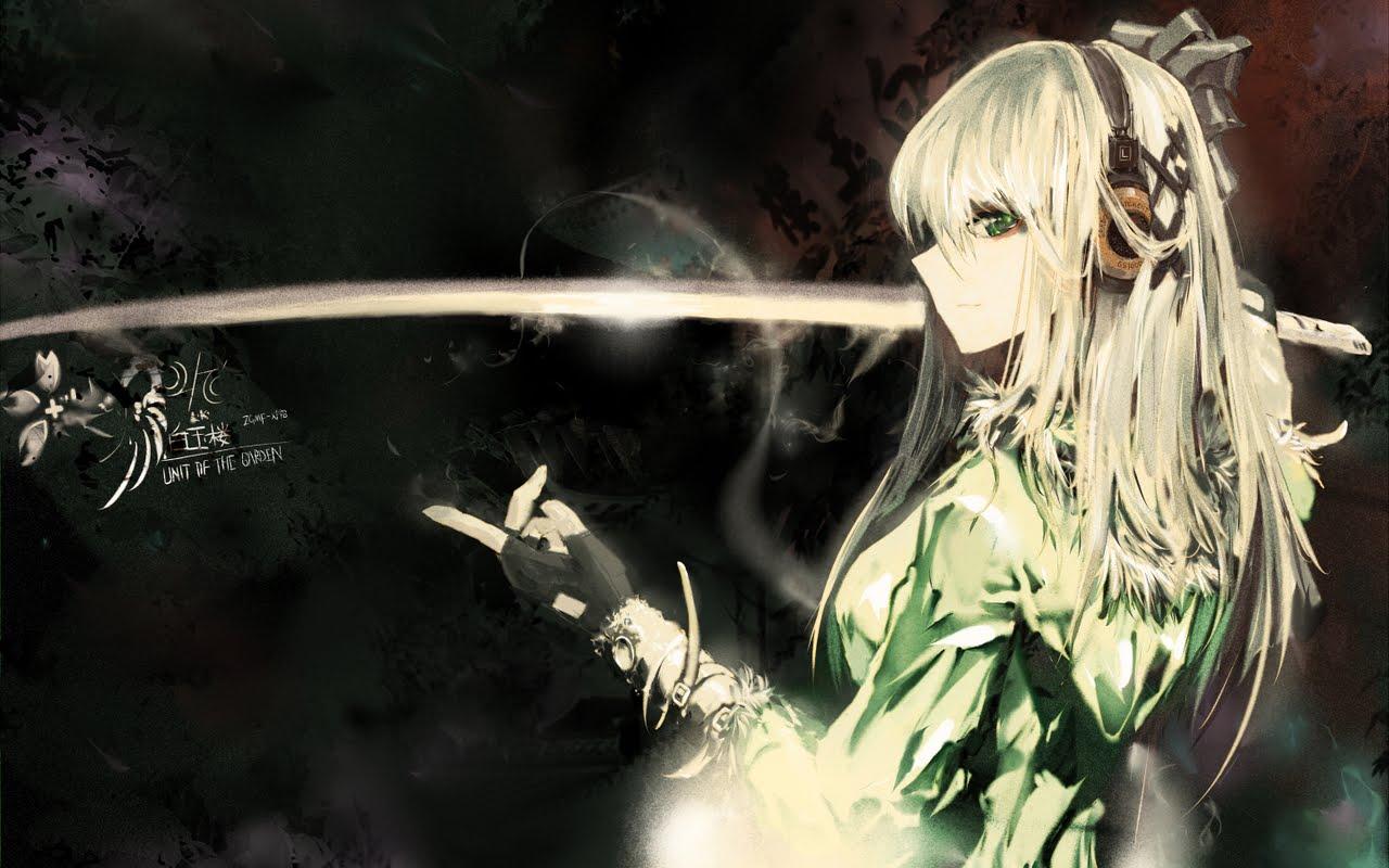 1280x800 Anime Girl With Headphone Wallpaperx800