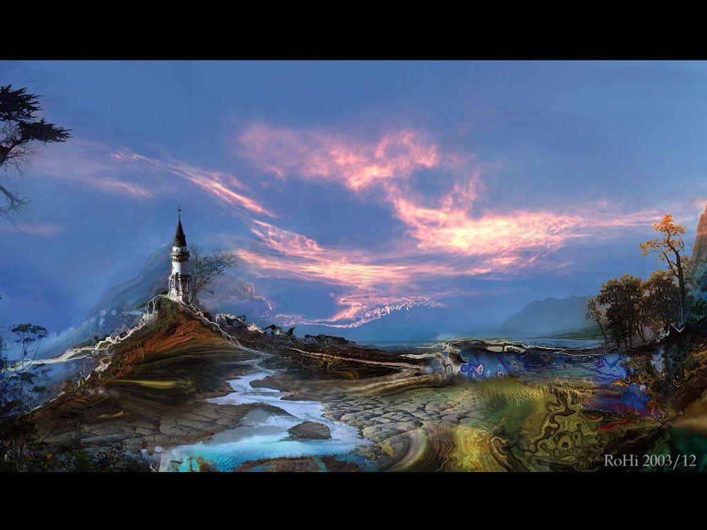 1024x768 Walk, 1024 x 768pix wallpaper Fantasy Art, Mixed Media
