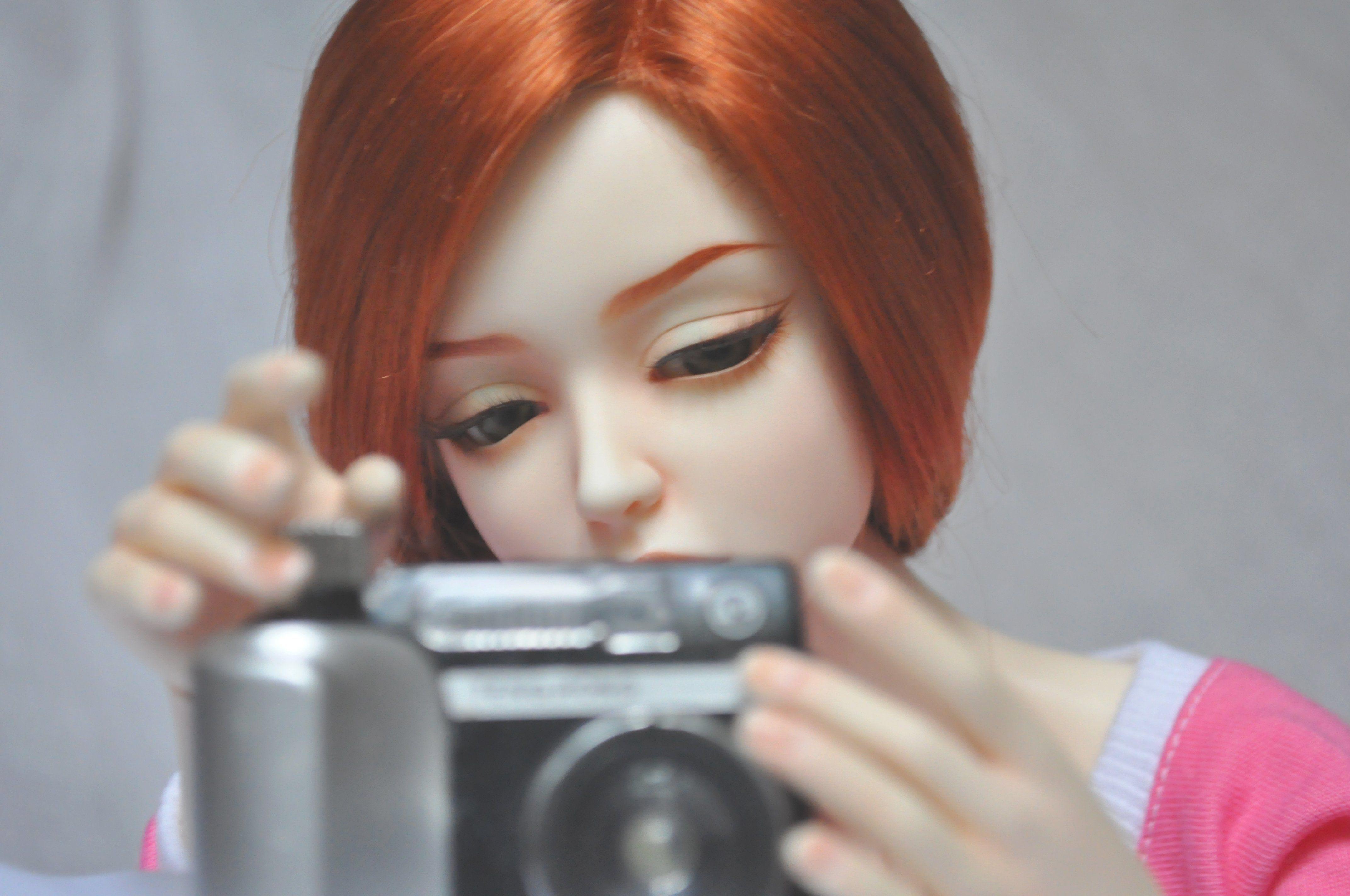 4288x2848 toys, Doll, Baby, Long, Hair, Girl, Beautiful, Red, Hair, Camera