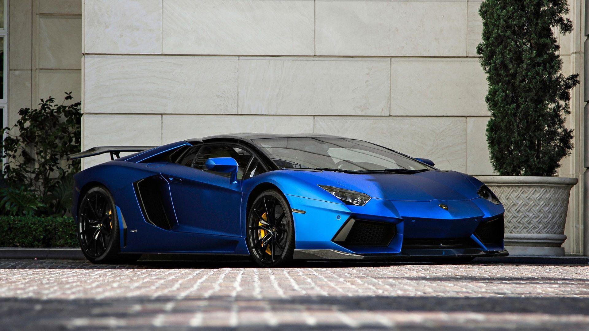 1920x1080 Wallpaper Lamborghini Aventador LP700 4 Blue Supercar Front View 1920x1080 Full HD 2K Picture, Image