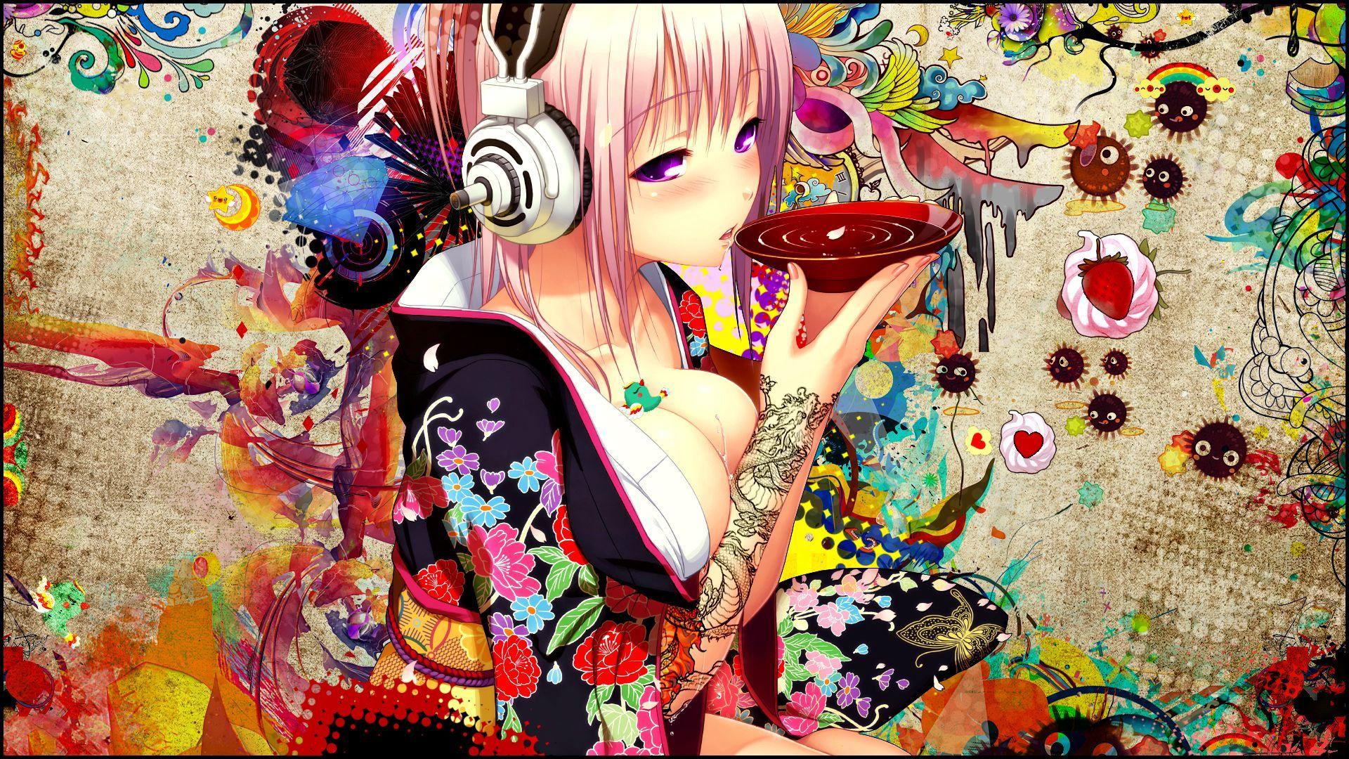 Anime Girl With Headphones Wallpapers Top Free Anime Girl With Headphones Backgrounds 