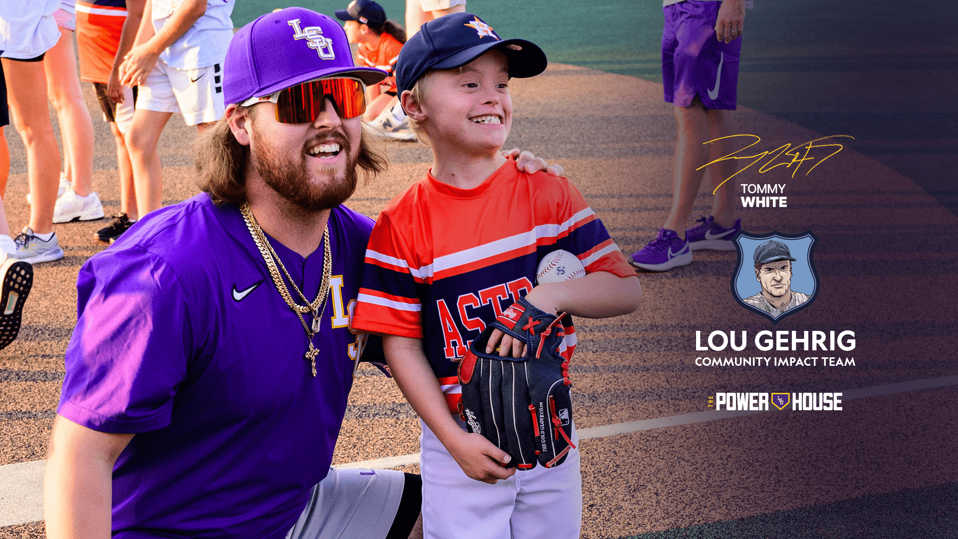 1920x1080 Tommy White Named to Lou Gehrig Community Impact Team