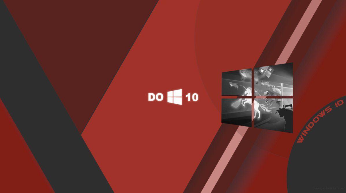 1197x668 Windows 10 Wallpaper Material Red