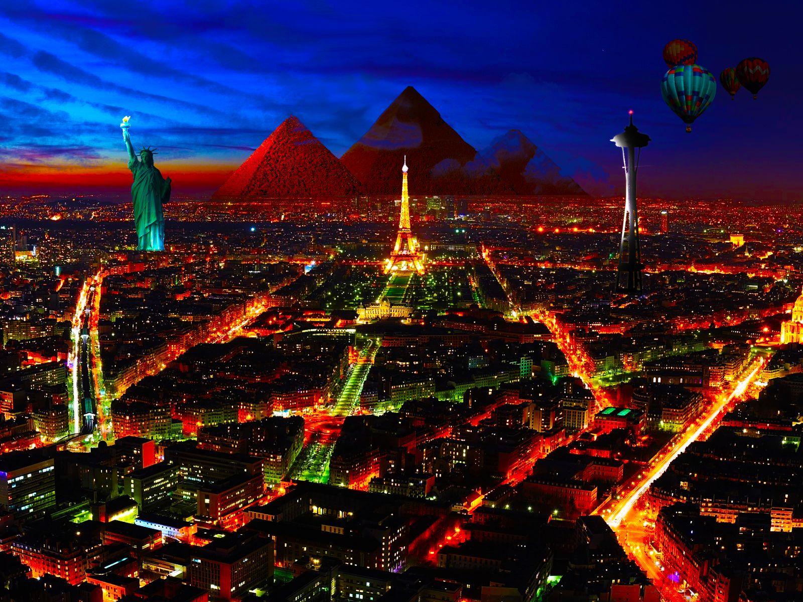 1600x1200 Special City in Night wallpaper. Special City in Night