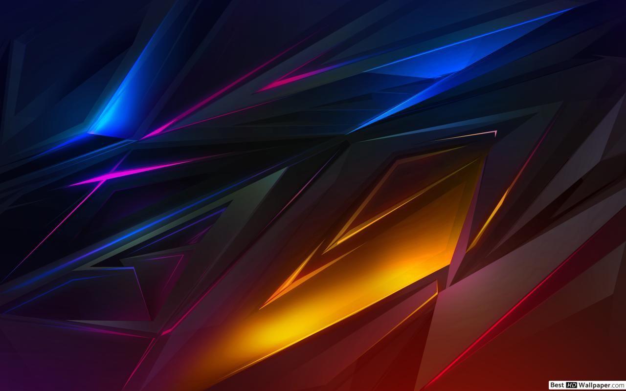 Tải xuống hình nền HD 1280x800 Geometric Neon lines