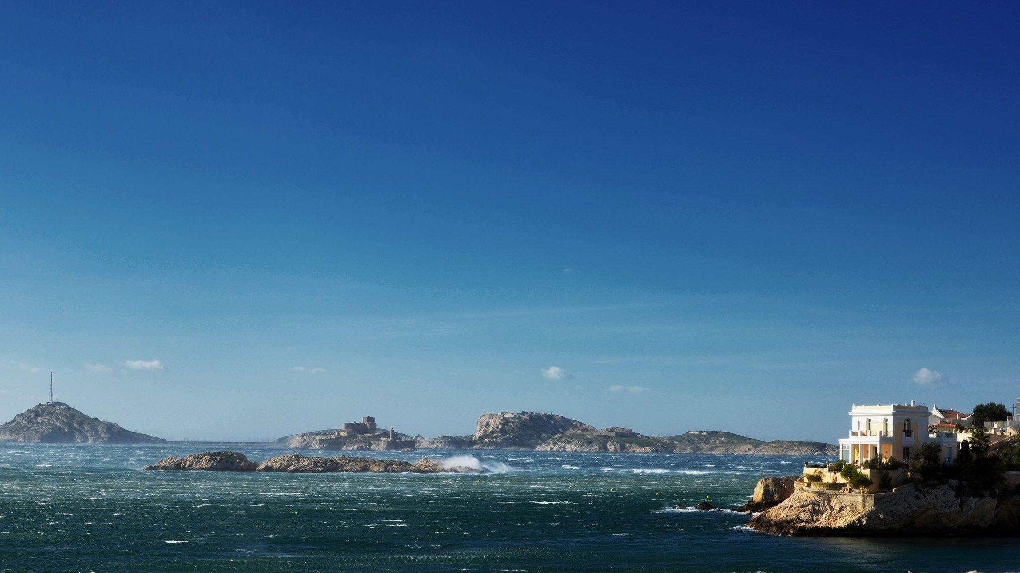 2048x1152 Panoramic, Fresh, Panorama, Marseille, Sea, France, Plage, Mother