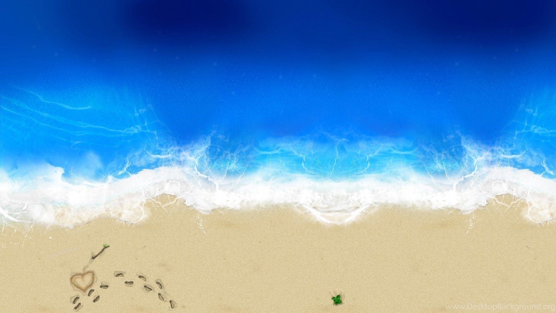1920x1080 Panoramic Beach Wallpaper High Definition Desktop Background