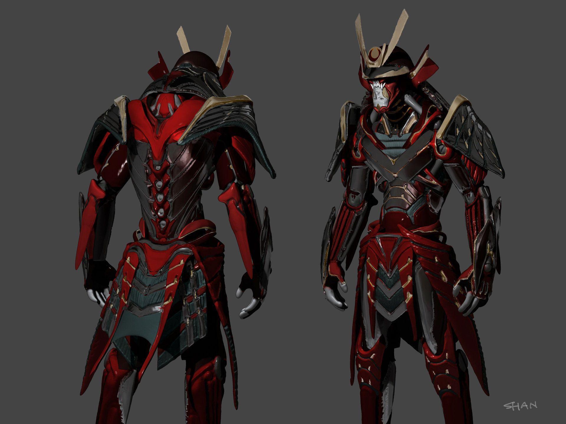 1920x1440 samurai armor concept Shan Qiao. Armor concept, Samurai armor