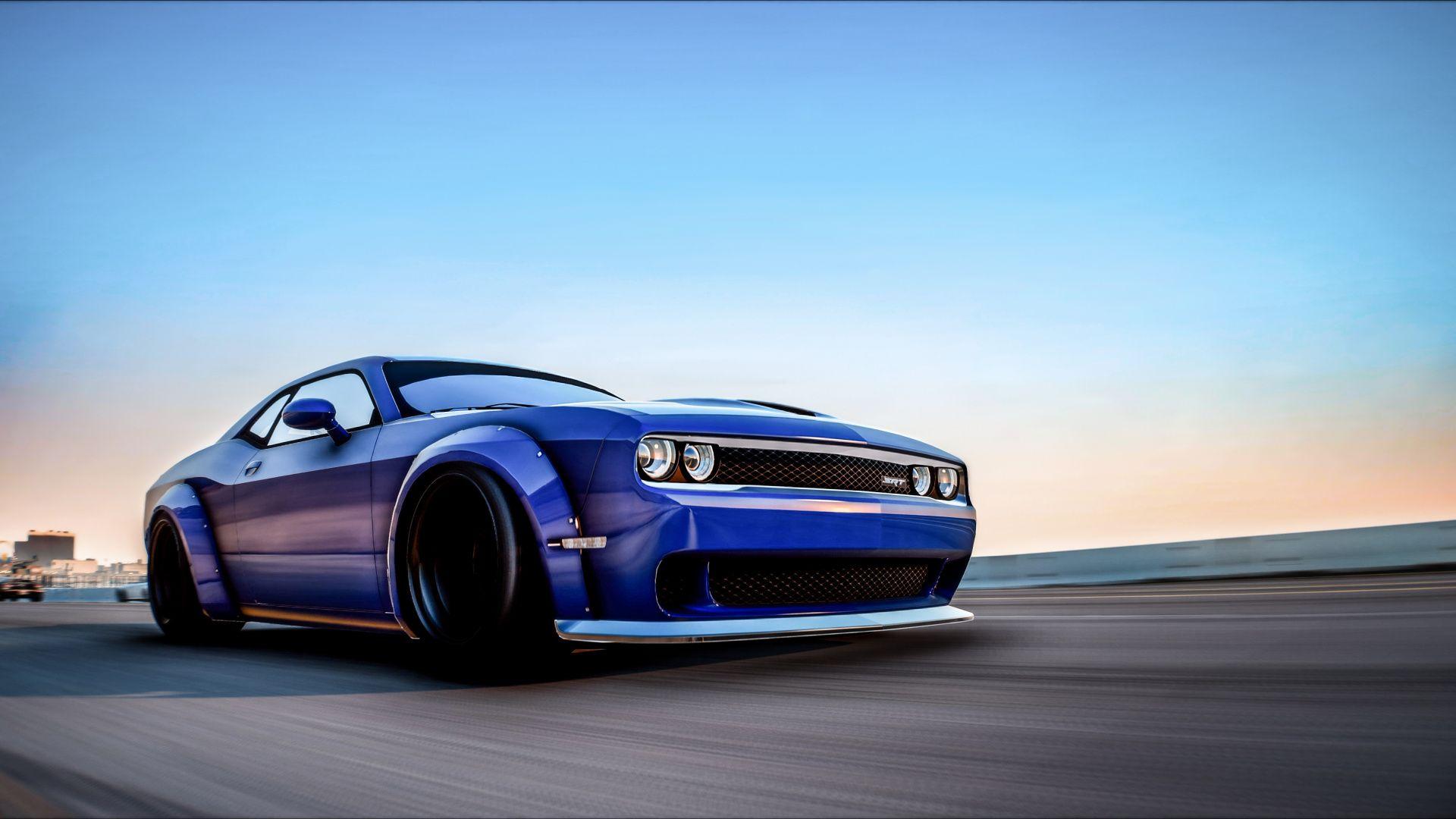 1920x1080 Download Dodge Challenger Hellcat, muscle car, GTA V wallpaper
