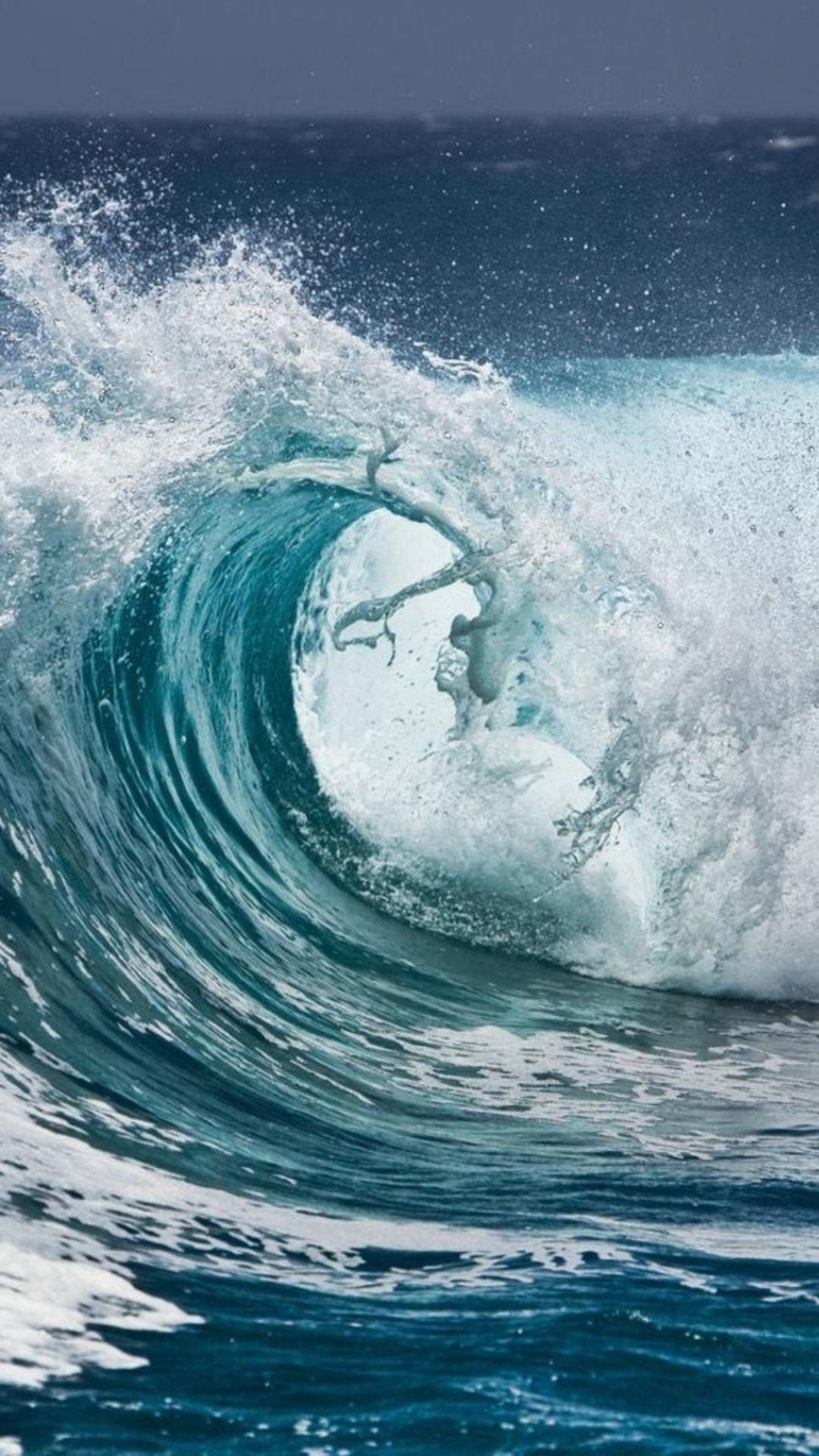 1080x1920 iPhone Wallpaper. Wave, Wind wave, Ocean, Sea, Tide, Water