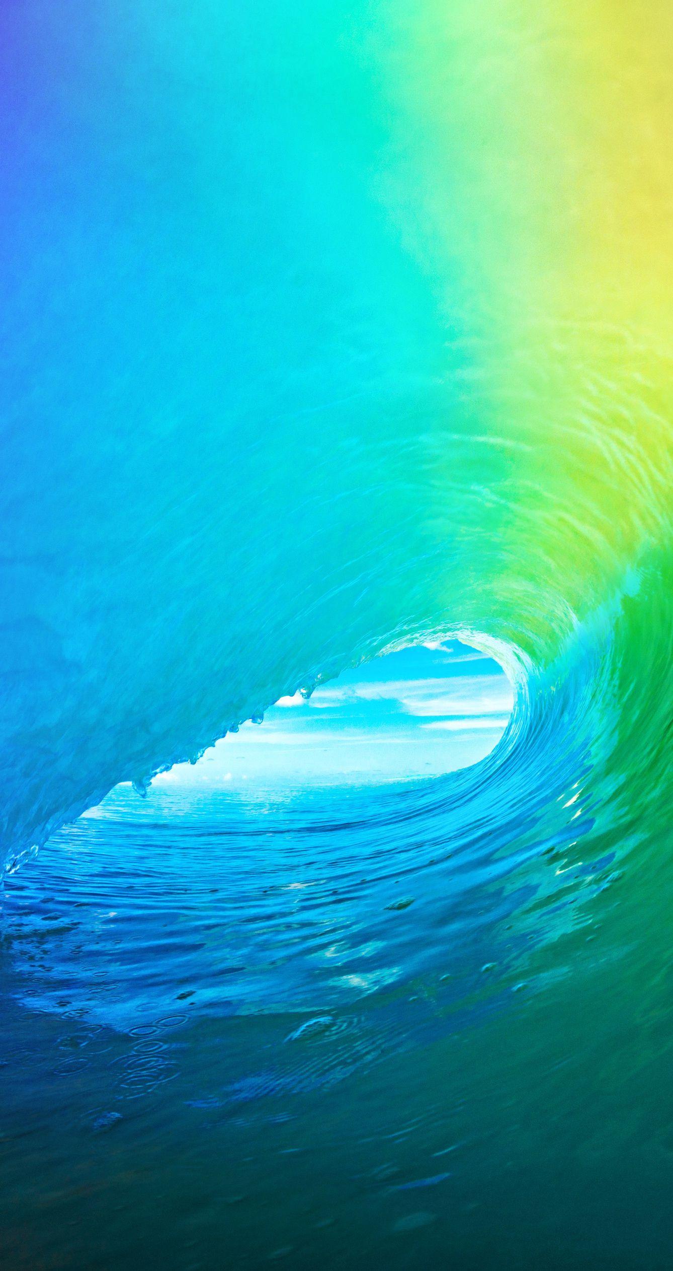 1338x2524 Curling Wave iOS 6 Wallpaper. iOS 7