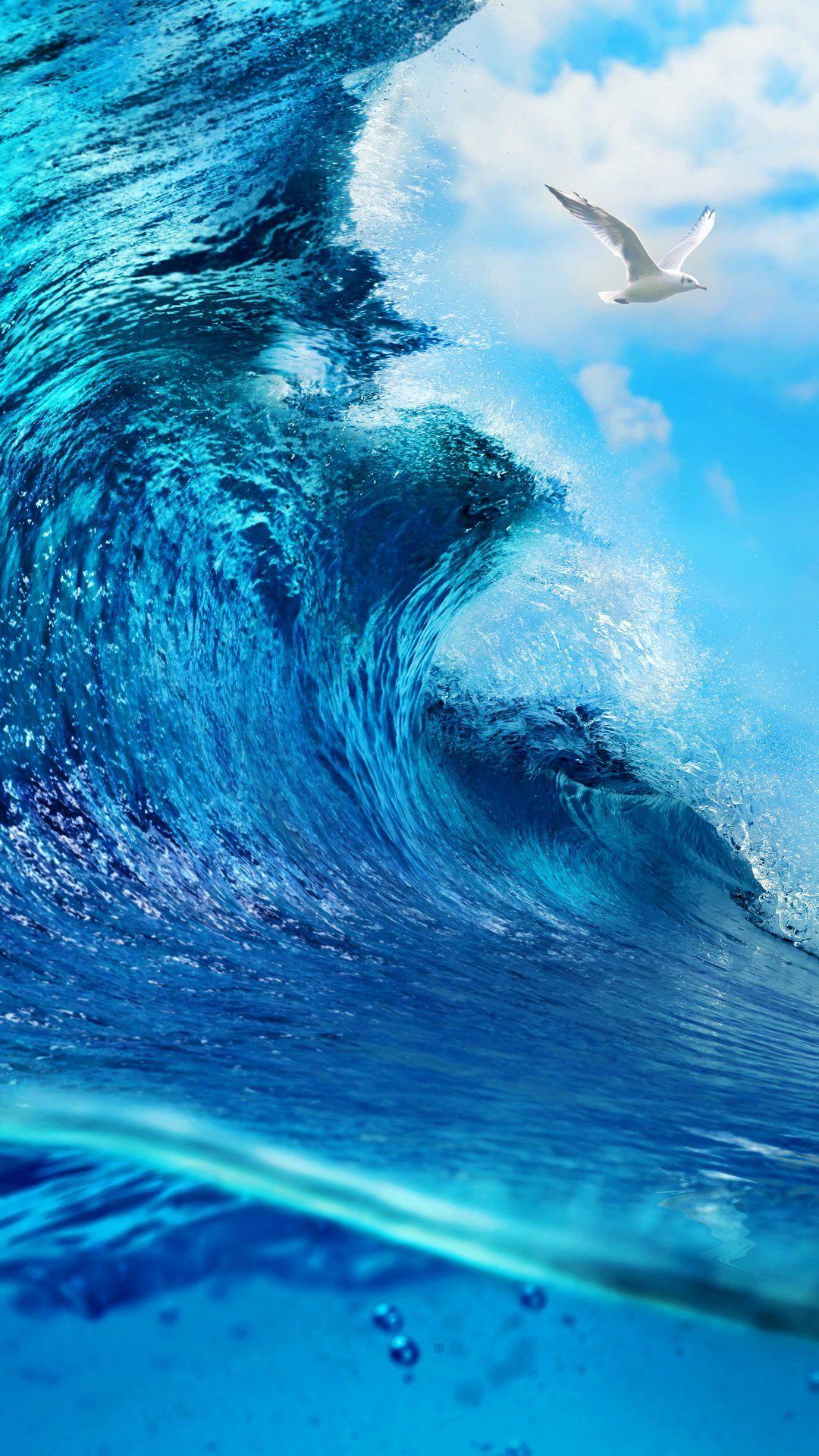 1080x1920 Wallpaper Ocean Waves