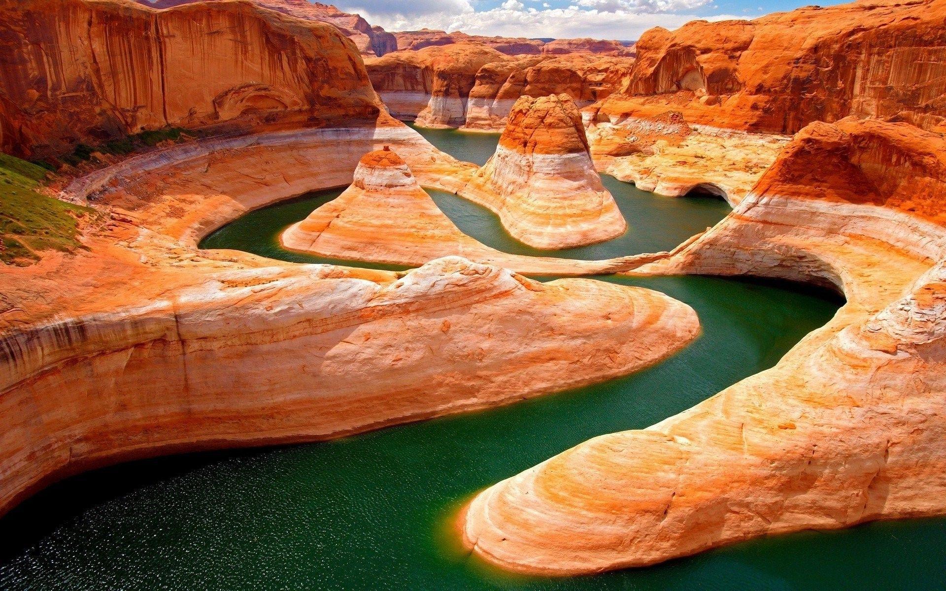 1920x1200 landscape, Nature, Rock Formation, Grand Canyon, River Wallpaper
