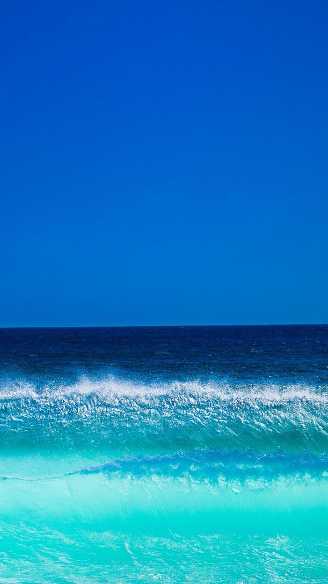 1080x1919 Blue Waves IPhone 6 6 Plus And IPhone 5 4 Wallpaper