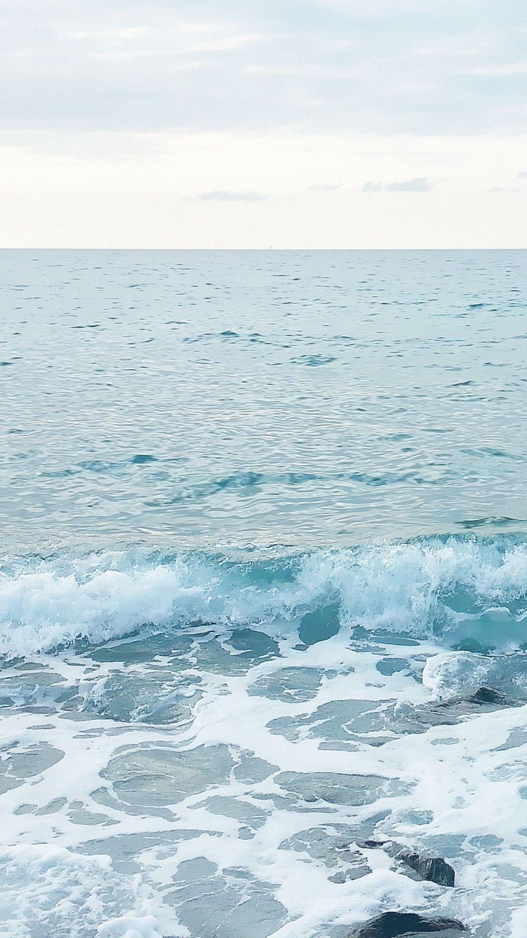 1080x1920 Blue Ocean Waves Sea Foam iPhone HD Wallpaper HD