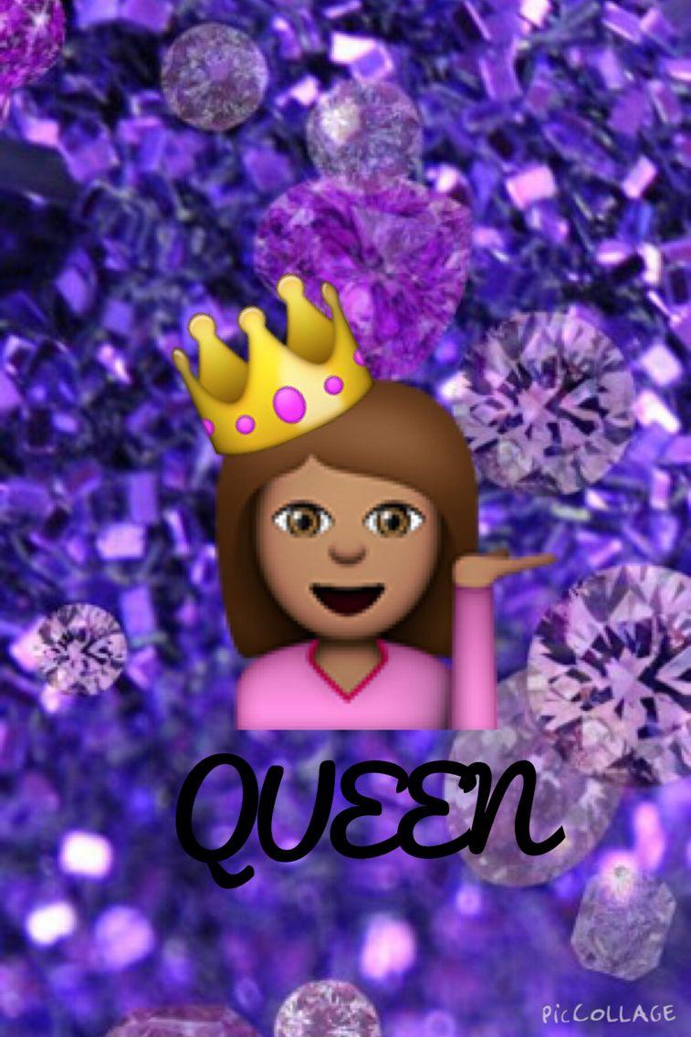 757x1136 Queen Emoji Wallpaper