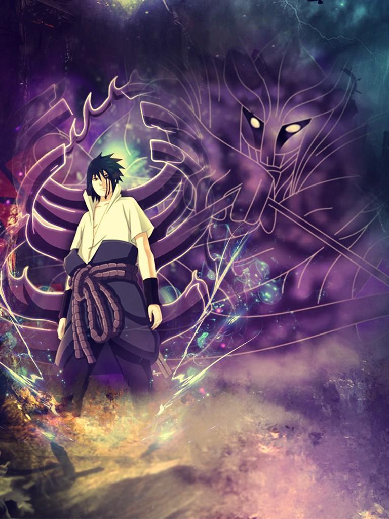 768x1024 sasuke cool wallpaper for Android
