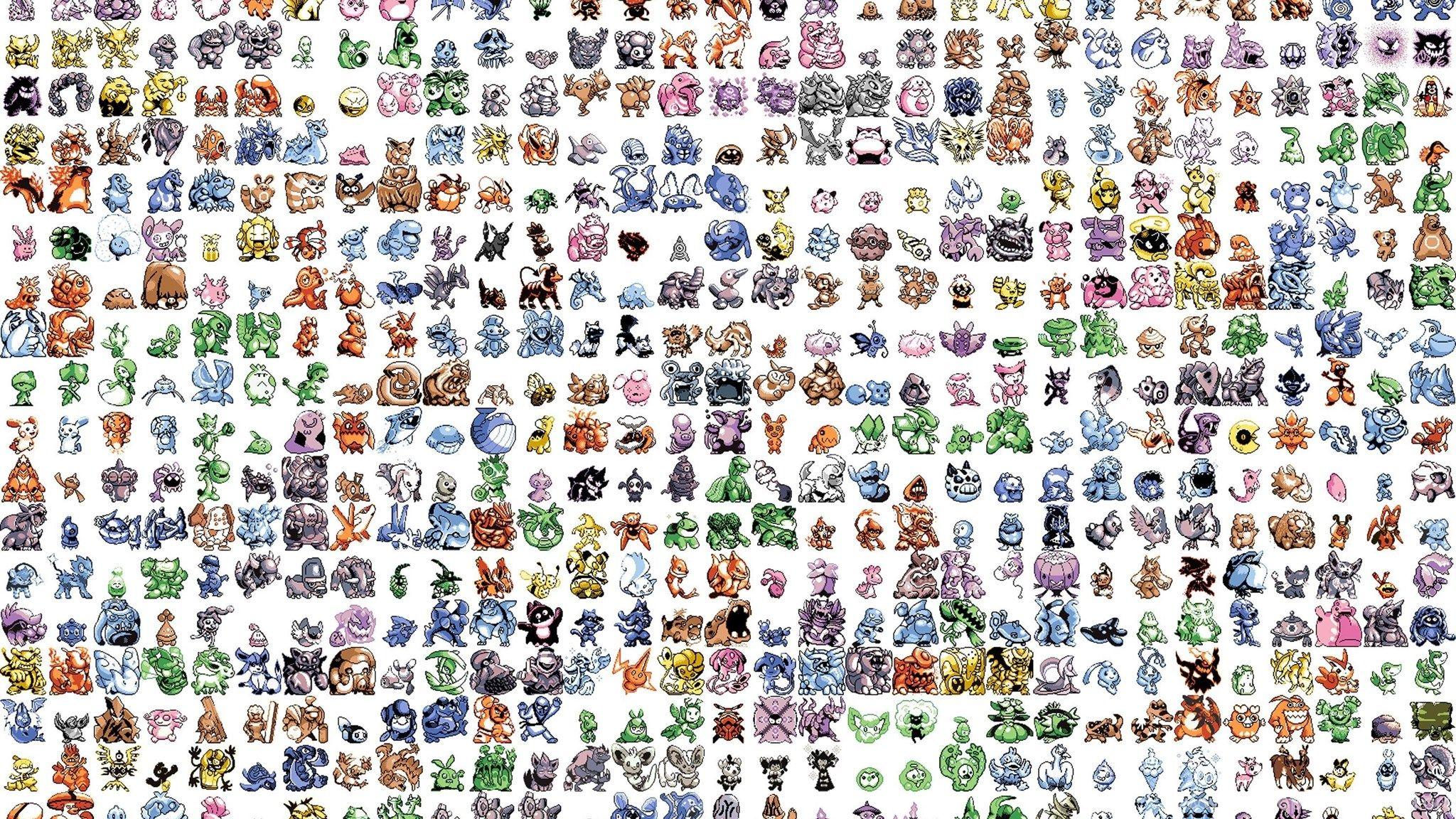 2048x1152 Nintendo, Pokemon, Pixel Art, Artwork, Sprites wallpaper