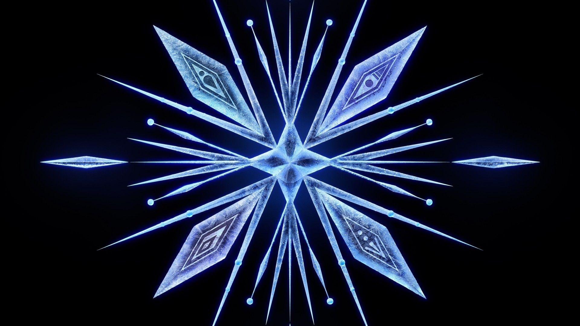 1920x1080 Frozen 2 Snowflake Wallpaper