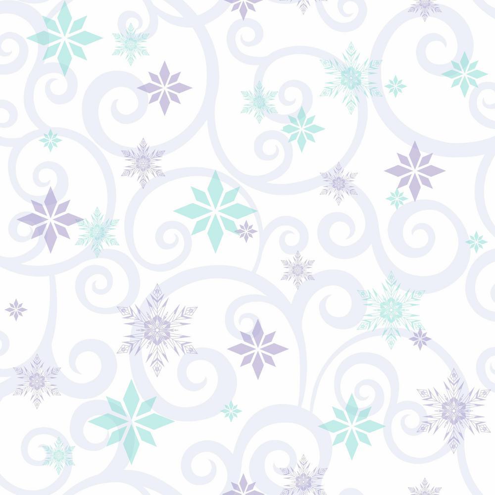 1000x1000 York Wallcoverings Disney Kids III Disney Frozen Snowflake Scroll
