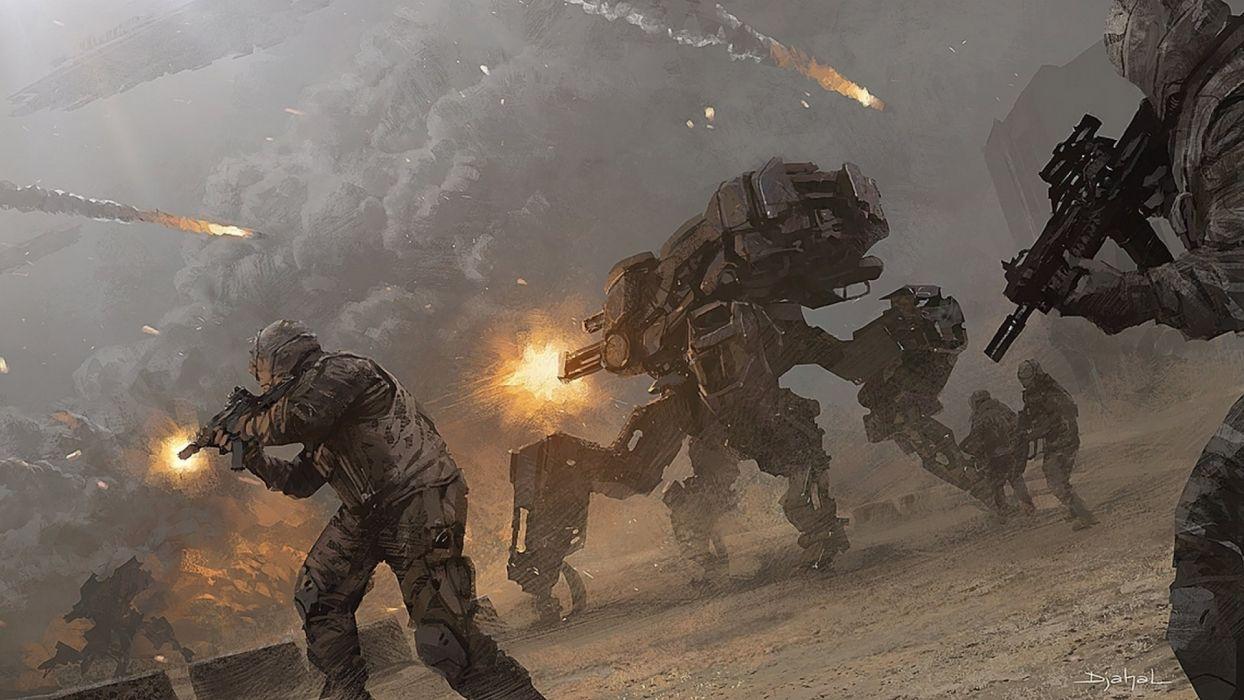 1244x700 Sci Fi Battle Fighting War Art Artwork Warrior Futuristic