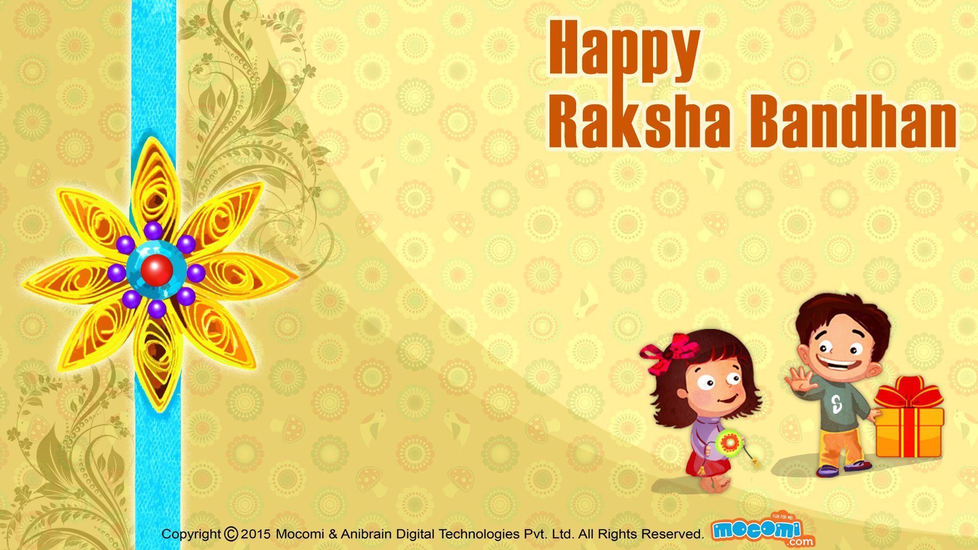 1920x1080 Happy Raksha Bandhan Wallpaper for kids
