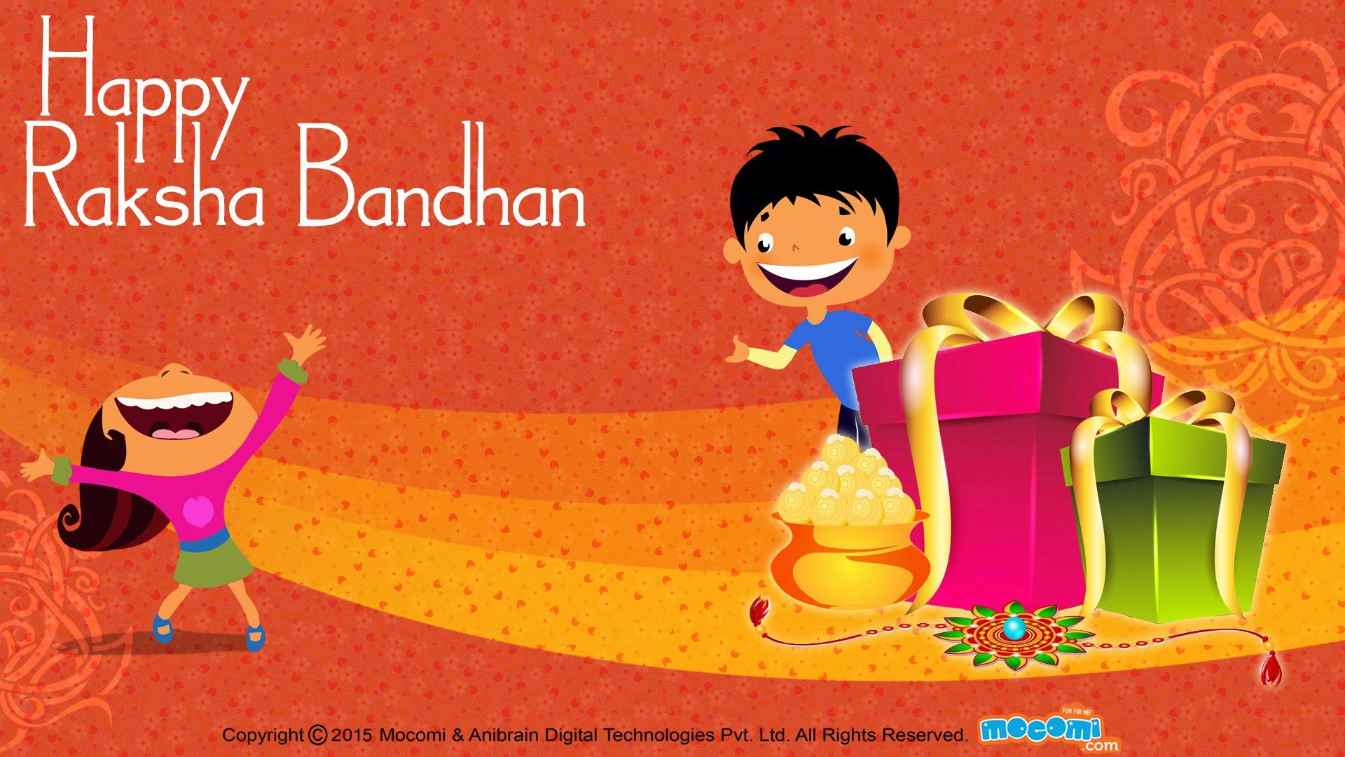 1920x1080 Happy Raksha Bandhan Wallpaper for kids