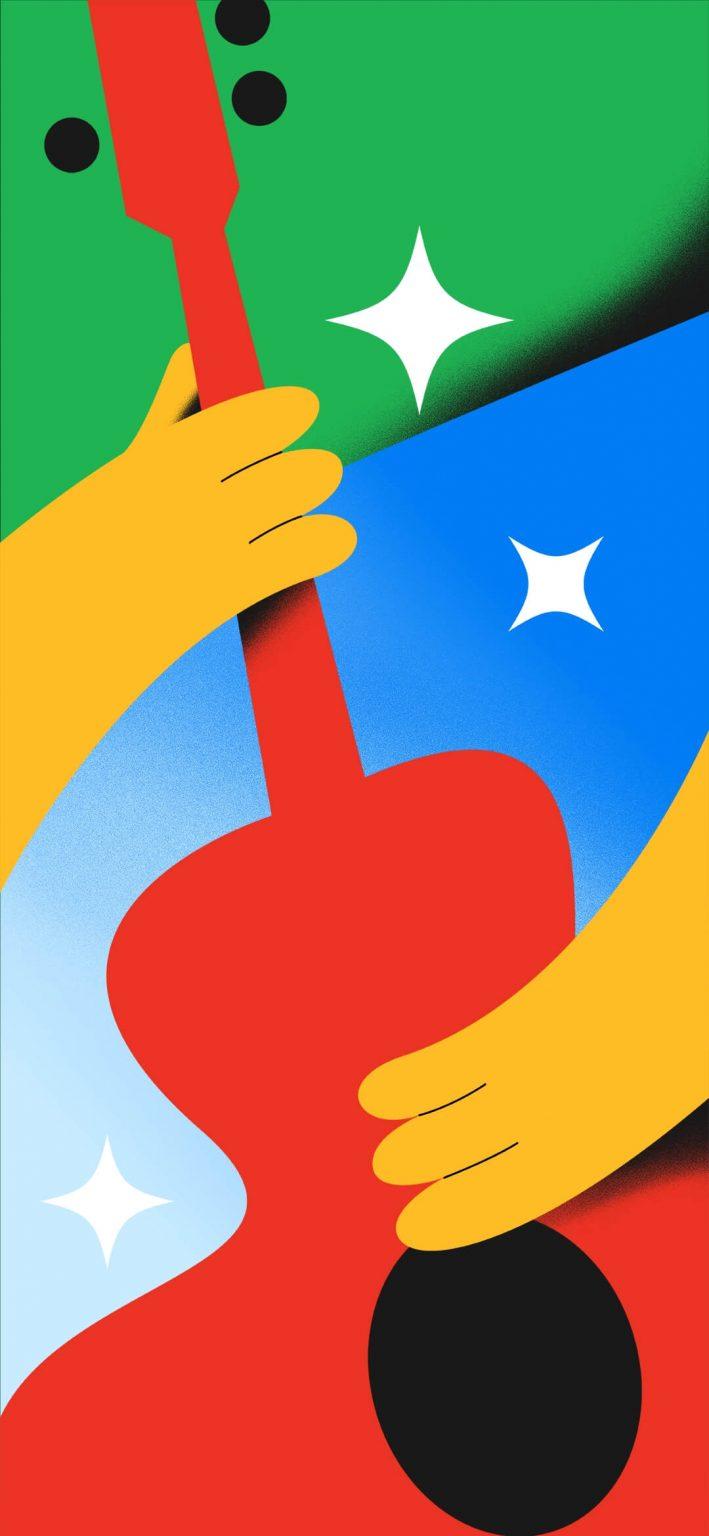 709x1536 Google Pixel 4a Guitar Wallpaper