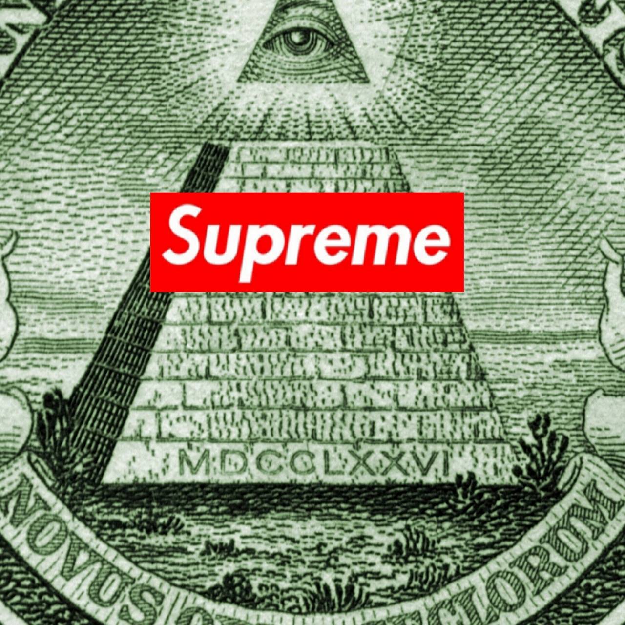1280x1280 Illuminati Supreme iPhone Wallpaper