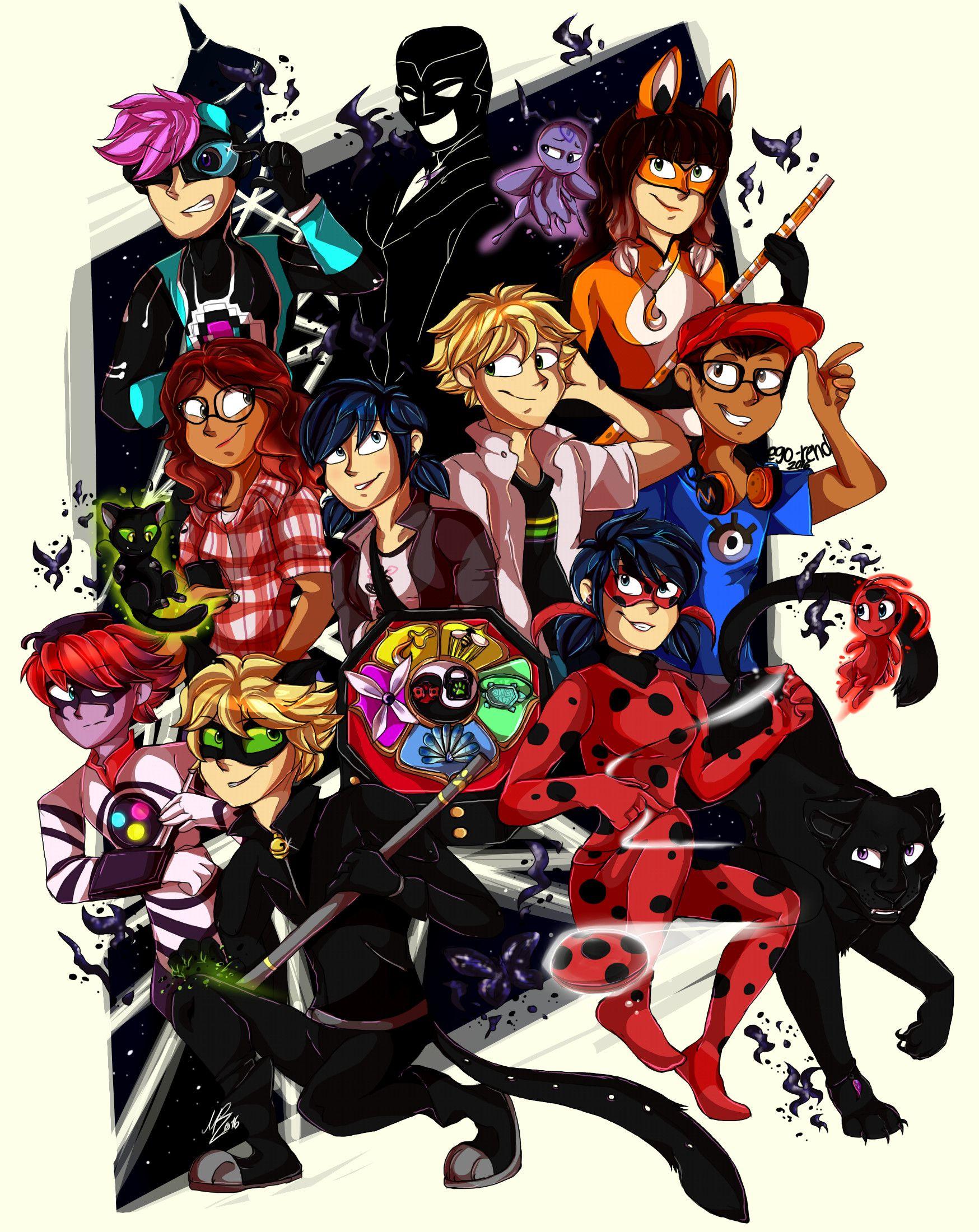 1748x2200 Ladybug And Cat Noir Wallpaper