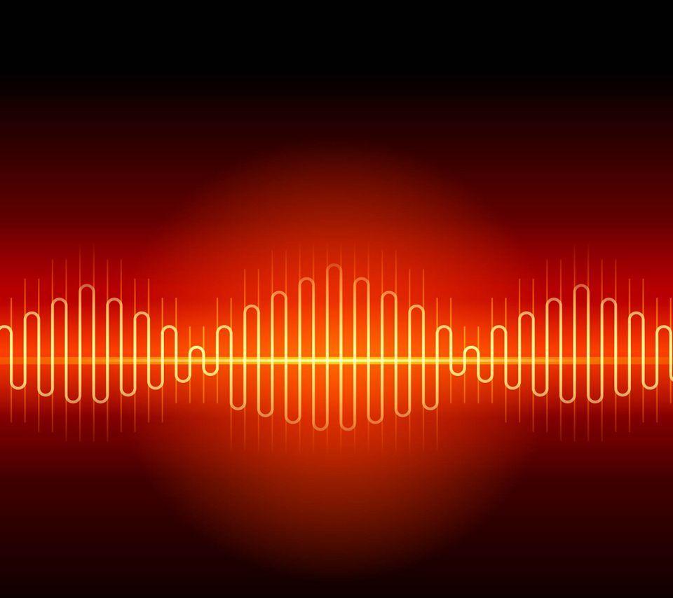960x854 Sound Waves Wallpaper