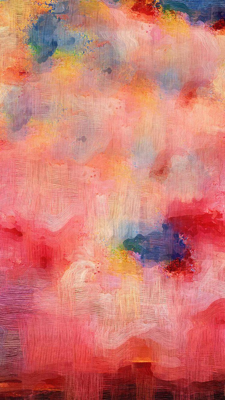 750x1334 Samsung Galaxy Pink Texture Art Oil Painting Pattern