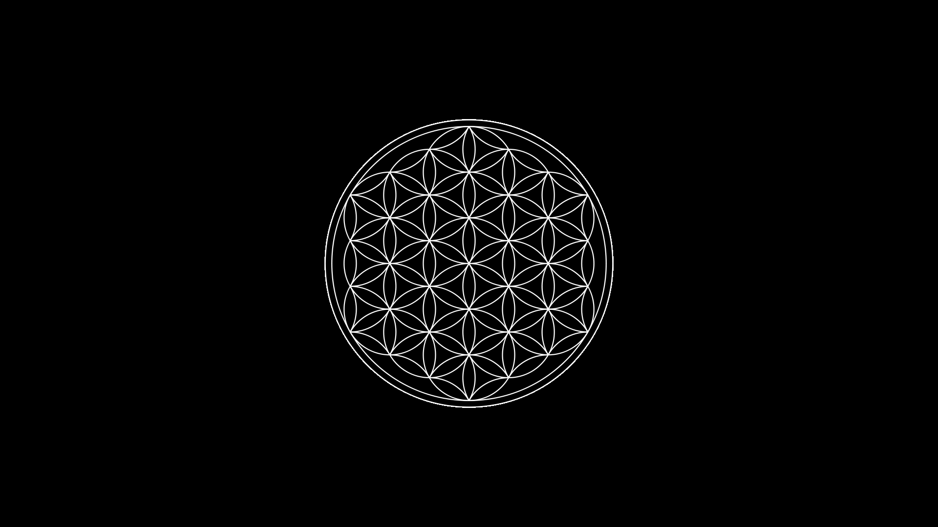 1920x1080 Geometry Flower of Life Wallpaper