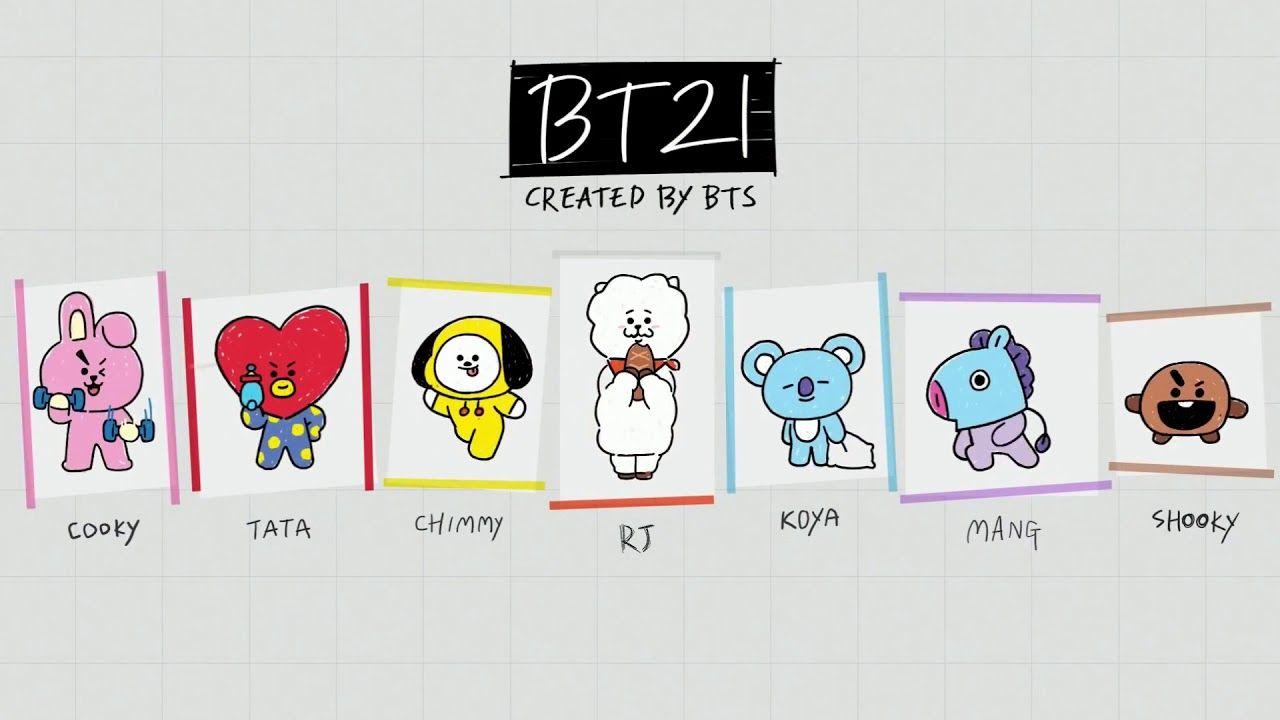 1280x720 VIDEO CUT Super cute image of BTS and BT21 in BT21 Universe