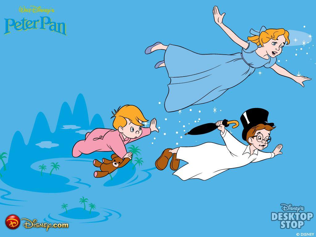 1024x768 Kids N Fun.com. Wallpaper Peter Pan Peter Pan