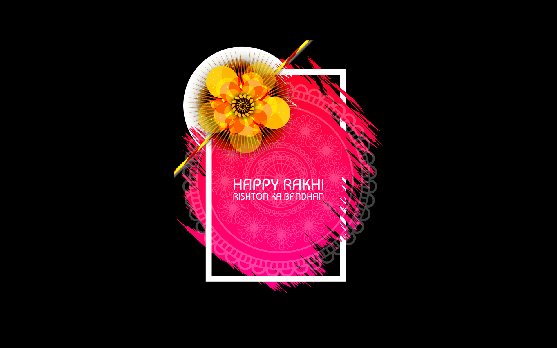 1920x1200 Wallpaper Raksha Bandhan, Happy Rakhi, Hindu festival, Indian