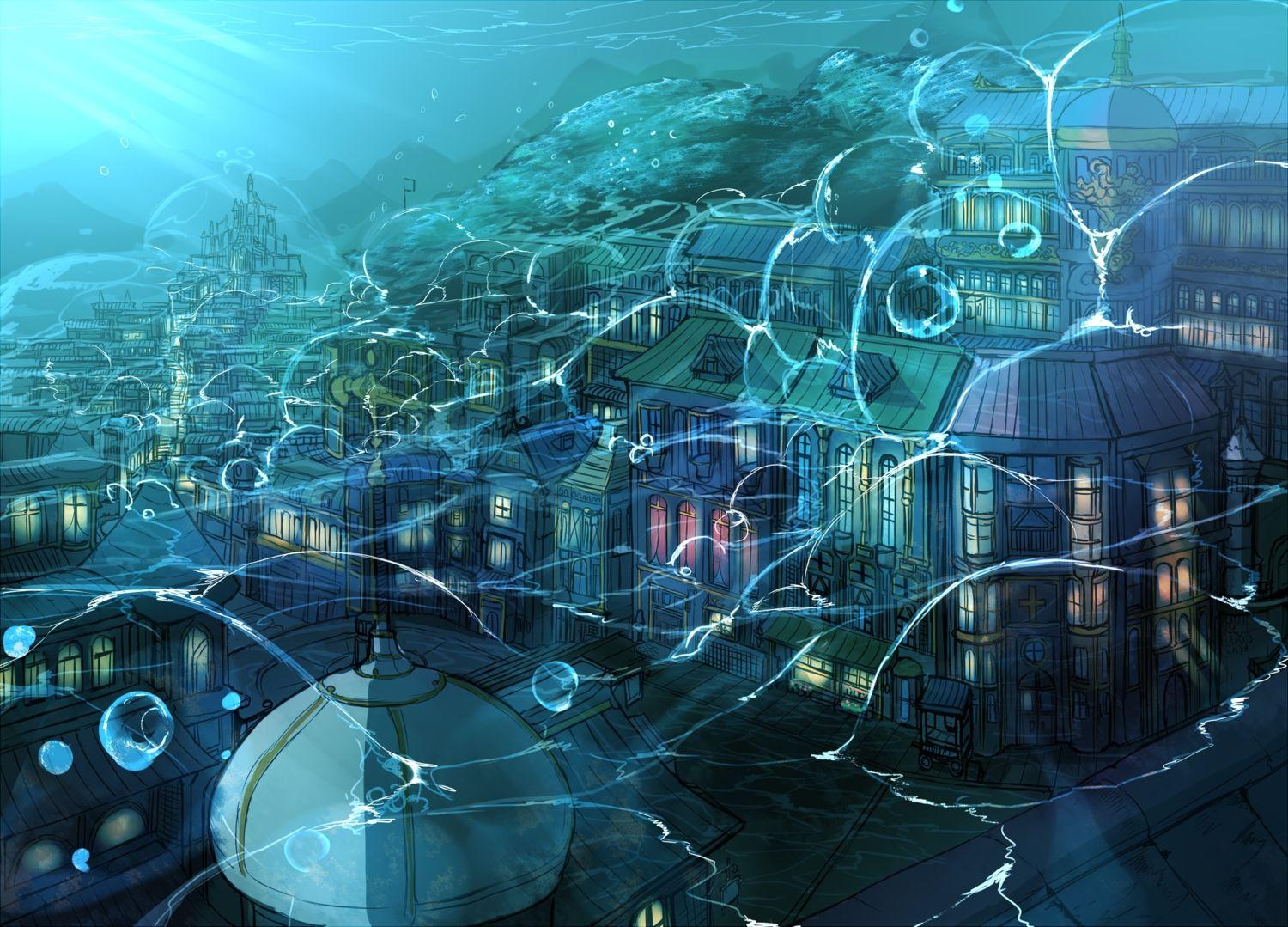 Anime Underwater Wallpapers  Wallpaper Cave
