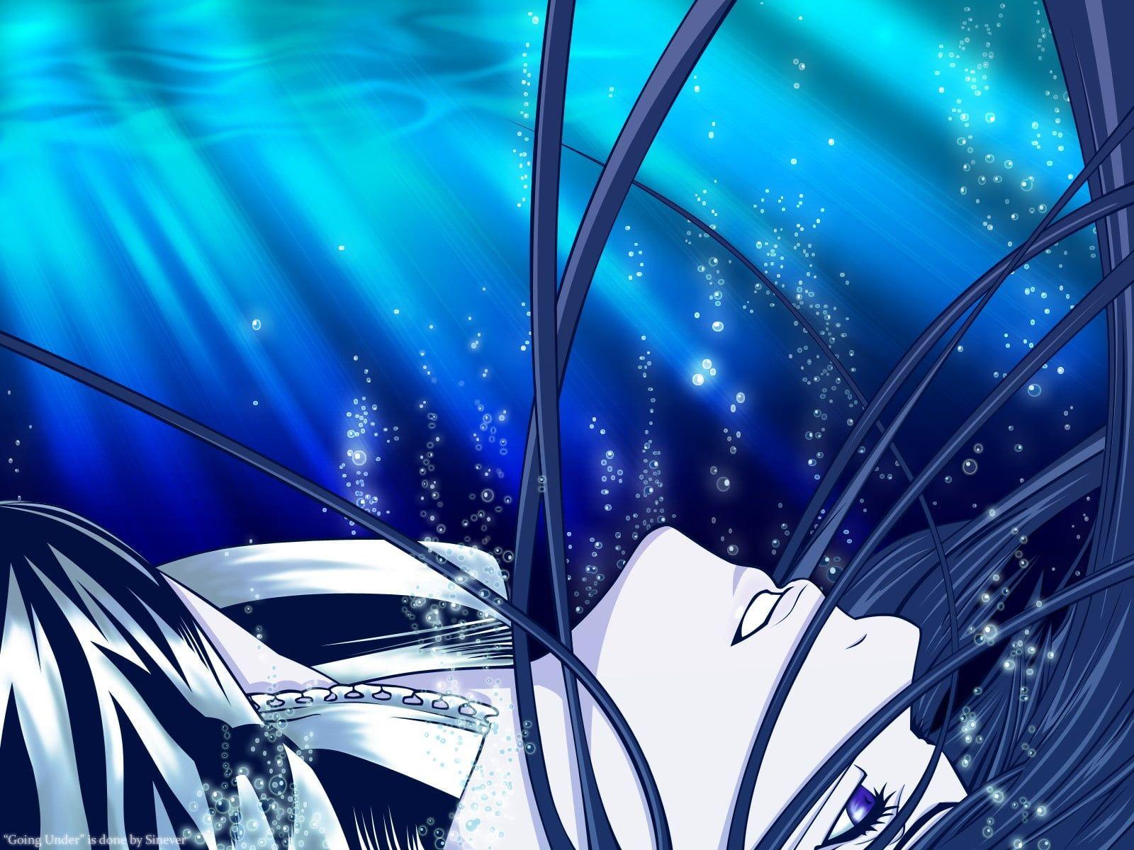 Anime Underwater Wallpapers Top Free Anime Underwater Backgrounds Wallpaperaccess