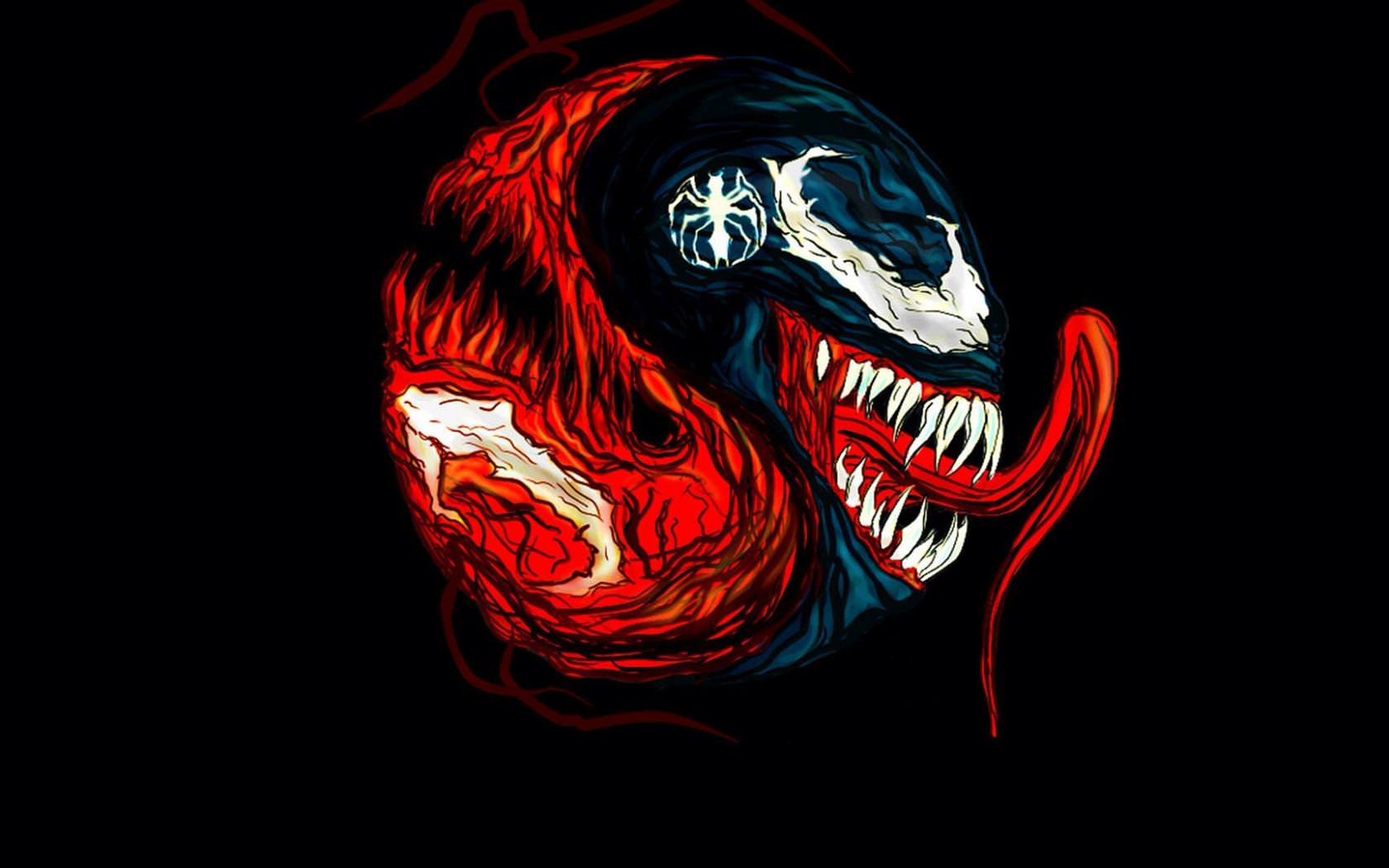 1680x1050 Venom Spiderman Artwork